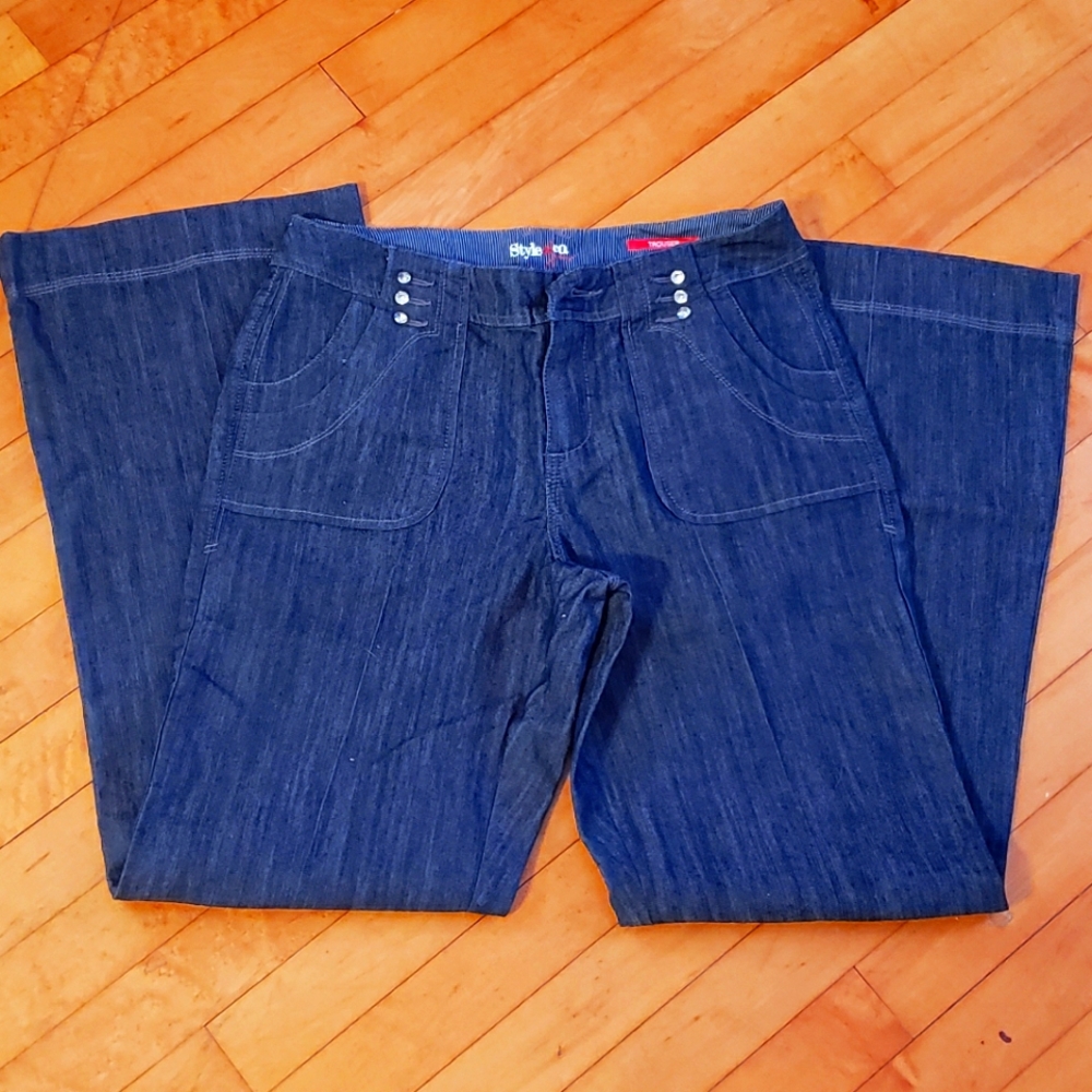 Light Jean Trousers sailor buttons
